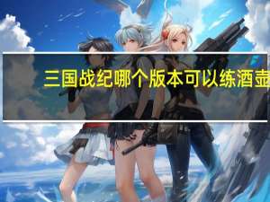 三国战纪哪个版本可以练酒壶