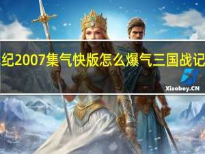 三国战纪2007集气快版怎么爆气 三国战记2007加强版