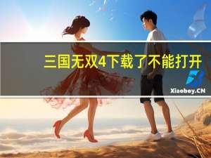 三国无双4下载了不能打开（三国无双4下载）