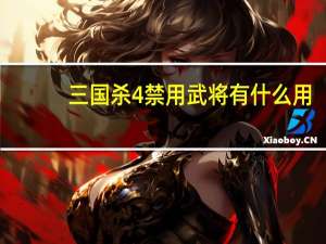 三国杀4禁用武将有什么用（三国杀4禁）