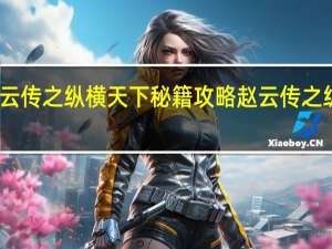 三国赵云传之纵横天下秘籍攻略 赵云传之纵横天下秘籍