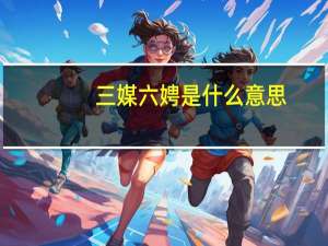 三媒六娉是什么意思
