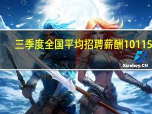 三季度全国平均招聘薪酬10115元