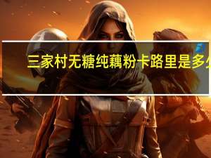 三家村 无糖纯藕粉卡路里是多少