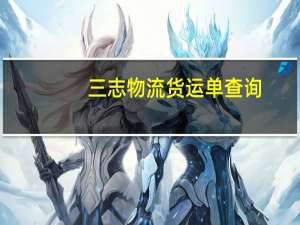 三志物流货运单查询（三志物流货运单号查询）