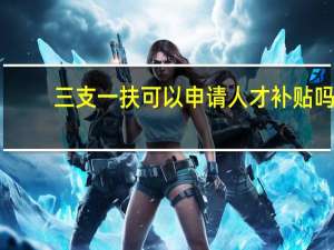 三支一扶可以申请人才补贴吗