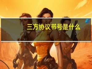 三方协议书号是什么（书号是什么）