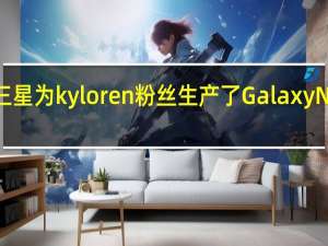 三星为kylo  ren粉丝生产了Galaxy  Note  10