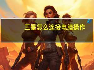 三星怎么连接电脑操作（三星怎么连接电脑）