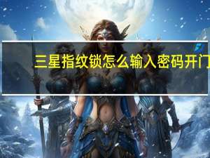 三星指纹锁怎么输入密码开门
