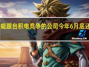 三星是目前唯一能跟台积电竞争的公司今年6月底还首先量产了3nm工艺