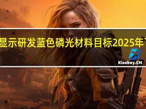 三星显示研发蓝色磷光材料 目标2025年下半年应用