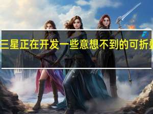 三星正在开发一些意想不到的可折叠设备
