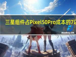 三星组件占Pixel 50 Pro成本的7%以上