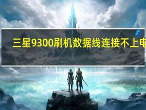 三星9300刷机数据线连接不上电脑（三星9300刷机）