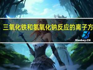 三氧化铁和氢氧化钠反应的离子方程式（三氧化铁）