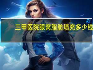 三甲医院眼窝脂肪填充多少钱？自体脂肪填充眼窝价格