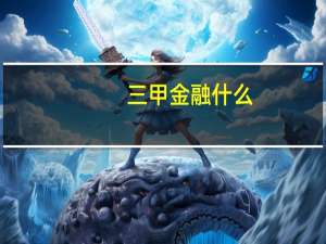 三甲金融什么