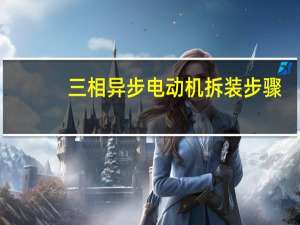 三相异步电动机拆装步骤