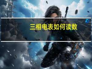 三相电表如何读数