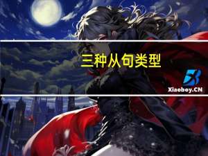 三种从句类型（从句类型）