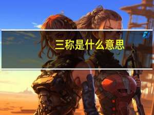 三称是什么意思