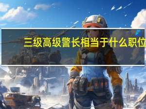 三级高级警长相当于什么职位