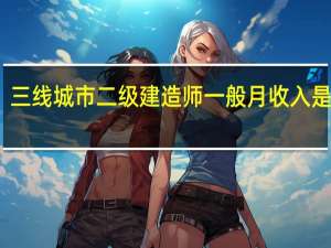 三线城市二级建造师一般月收入是多少