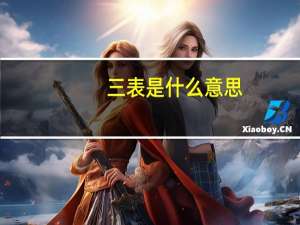 三表是什么意思