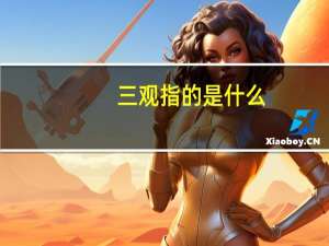 三观指的是什么