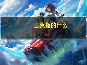 三资指的什么
