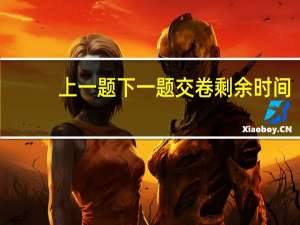 上一题下一题交卷剩余时间（上一题下）