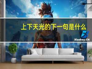 上下天光的下一句是什么