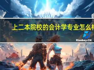 上二本院校的会计学专业怎么样