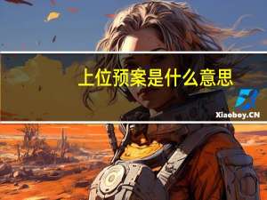 上位预案是什么意思（预案是什么意思）