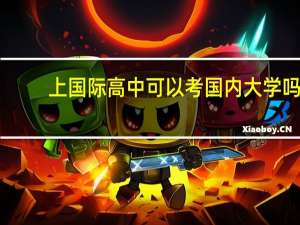 上国际高中可以考国内大学吗