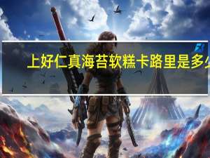 上好仁真 海苔软糕卡路里是多少