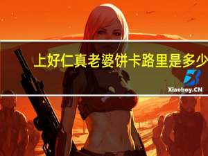 上好仁真 老婆饼卡路里是多少