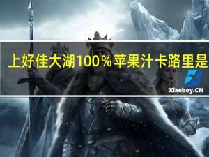 上好佳 大湖100％苹果汁卡路里是多少