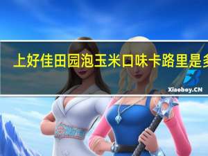 上好佳 田园泡玉米口味卡路里是多少