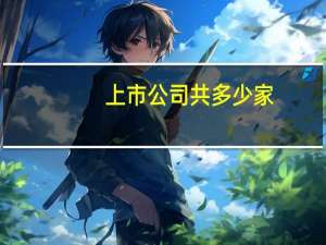 上市公司共多少家