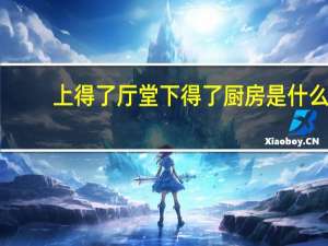 上得了厅堂下得了厨房是什么（上得了厅堂下得了厨房是什么意思）