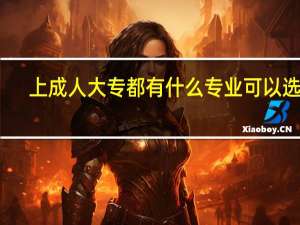 上成人大专都有什么专业可以选择
