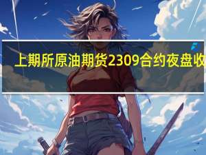 上期所原油期货2309合约夜盘收涨1.25%报666.40元人民币/桶沪金夜盘收跌0.25%沪银收跌0.87%