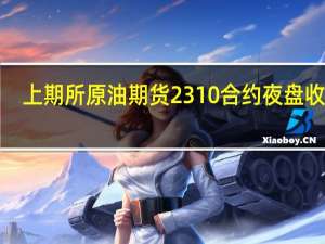 上期所原油期货2310合约夜盘收涨1.18%报644.50元人民币/桶