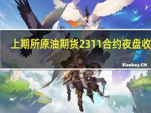 上期所原油期货2311合约夜盘收涨1.83%报691.60元人民币/桶2312合约夜盘收涨1.72%报685.20元