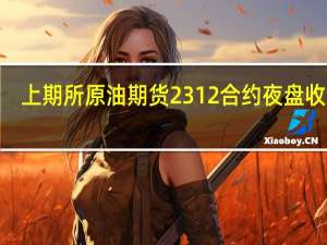 上期所原油期货2312合约夜盘收跌0.05%报597.70元人民币/桶