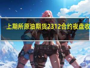 上期所原油期货2312合约夜盘收跌1.52%报646.40元人民币/桶
