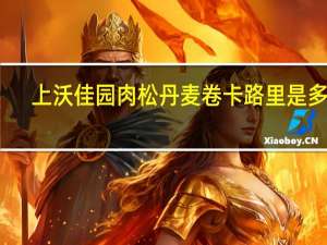 上沃佳园 肉松丹麦卷卡路里是多少