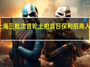 上海三批次首轮土拍首日保利招商入场拿地